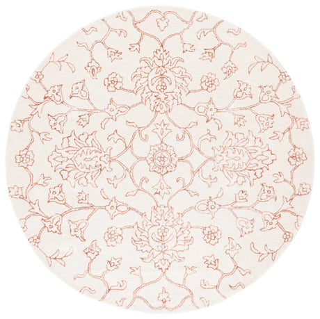 Safavieh Jardin 6'-0" x 6'-0" Rug in Ivory / Rust