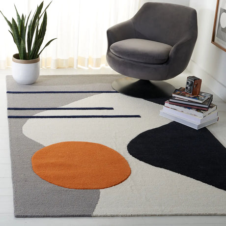 Safavieh Rodeo Drive 4'-0" x 6'-0" Rug in Grey / Black