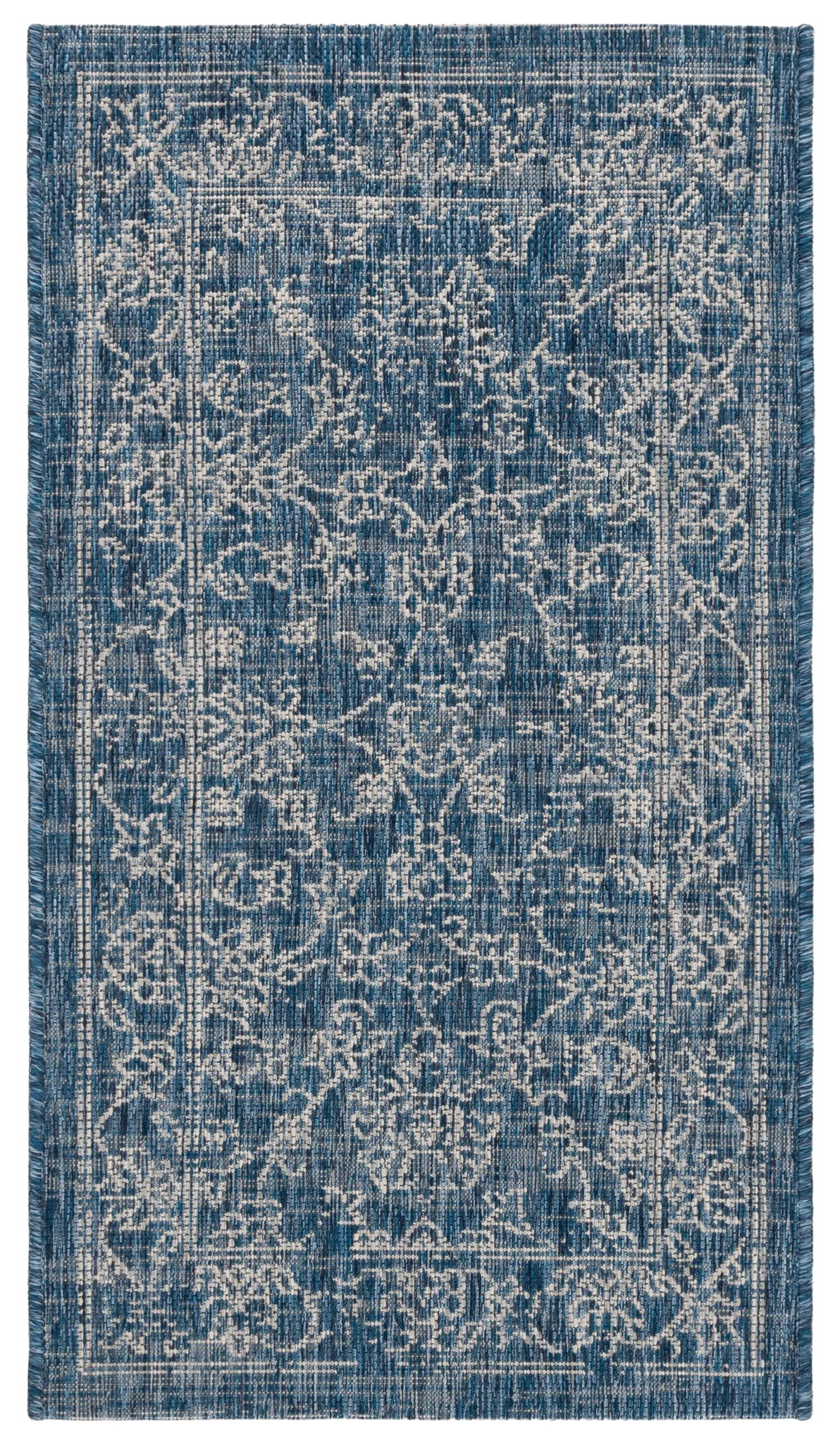 Safavieh Courtyard 2'-0" x 3'-7" Rug in Navy / Ivory