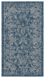 Safavieh Courtyard 2'-0" x 3'-7" Rug in Navy / Ivory