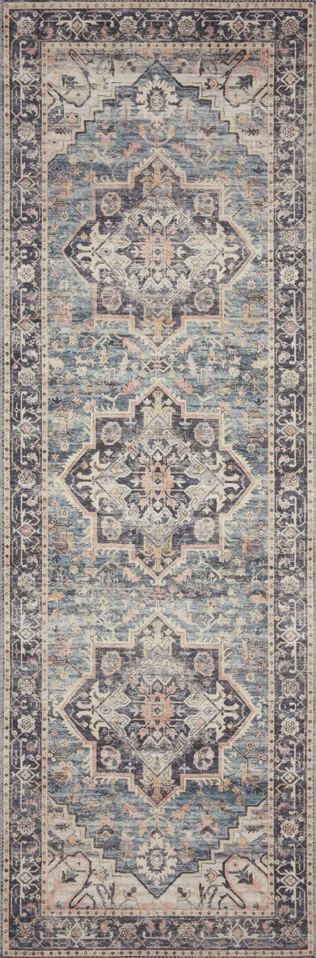 Loloi Hathaway Hth-01 Navy/Multi Rugs - runner flat