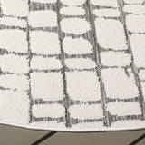 Safavieh Cabana 6'-7" x 6'-7" Rug in Ivory / Grey