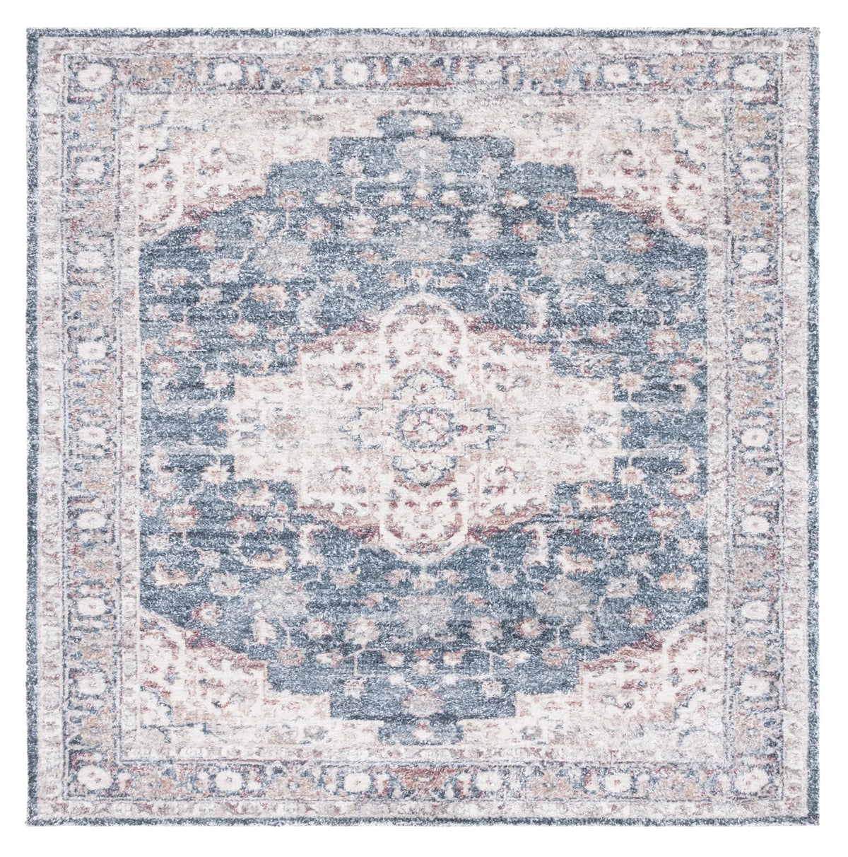 Safavieh Classic Vintage 6'-0" x 6'-0" Rug in Light Blue / Rust