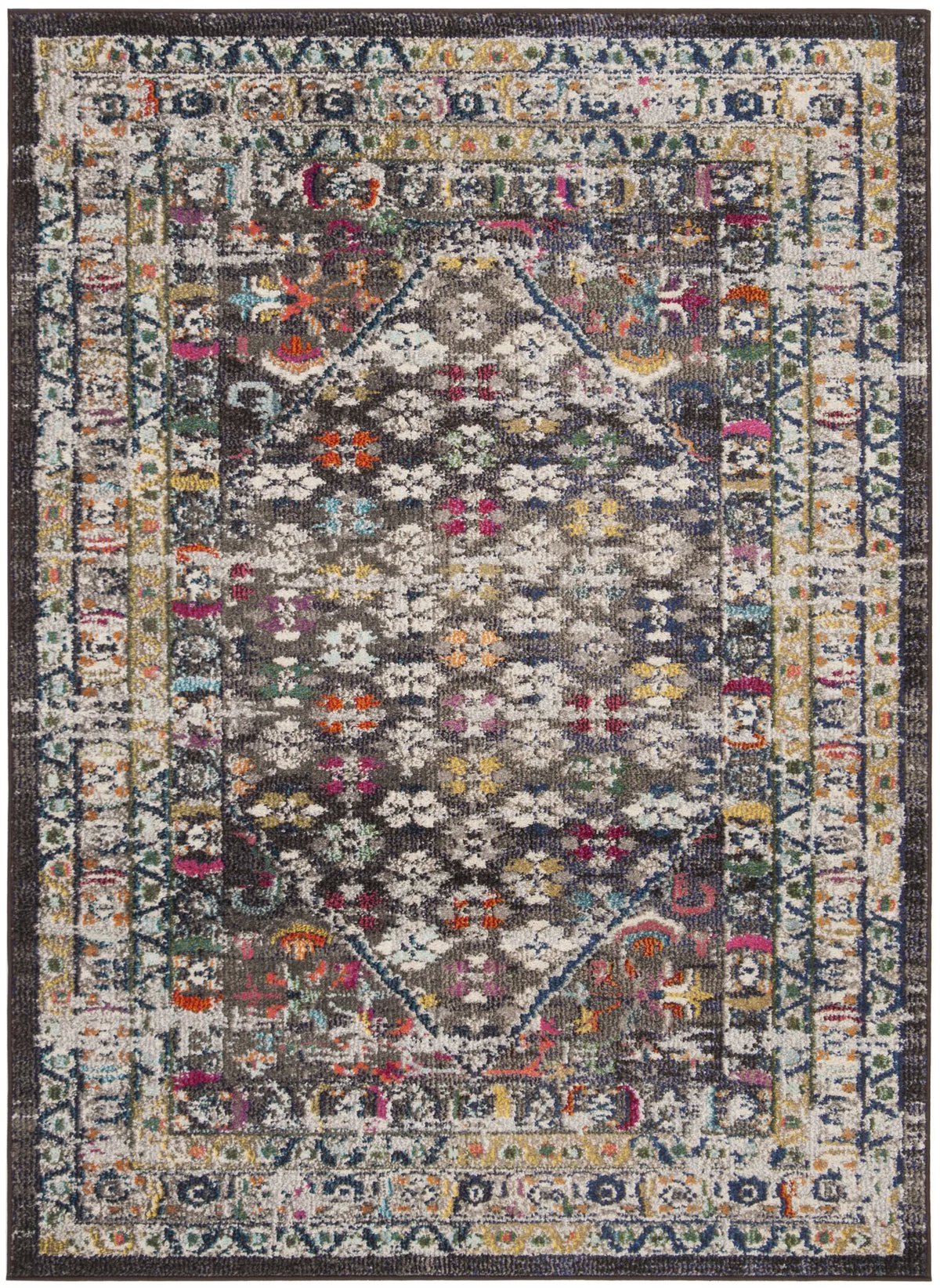 Safavieh Monaco 4'-0" x 5'-7" Rug in Brown / Grey