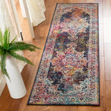 Safavieh Crystal 2'-2" x 7'-0" Rug in Navy / Light Blue
