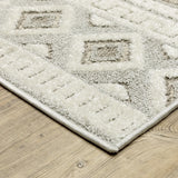 Oriental Weavers Sphinx Tangier Tan06 Grey/ Beige Rug - corner detail