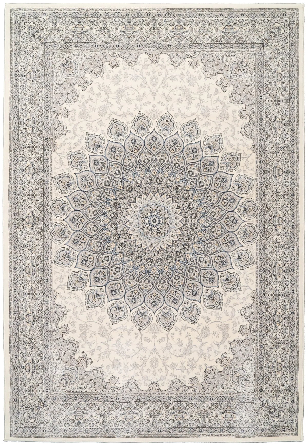Dynamic Rugs Ancient Garden 57090 Cream / Grey Rugs - Rectangular