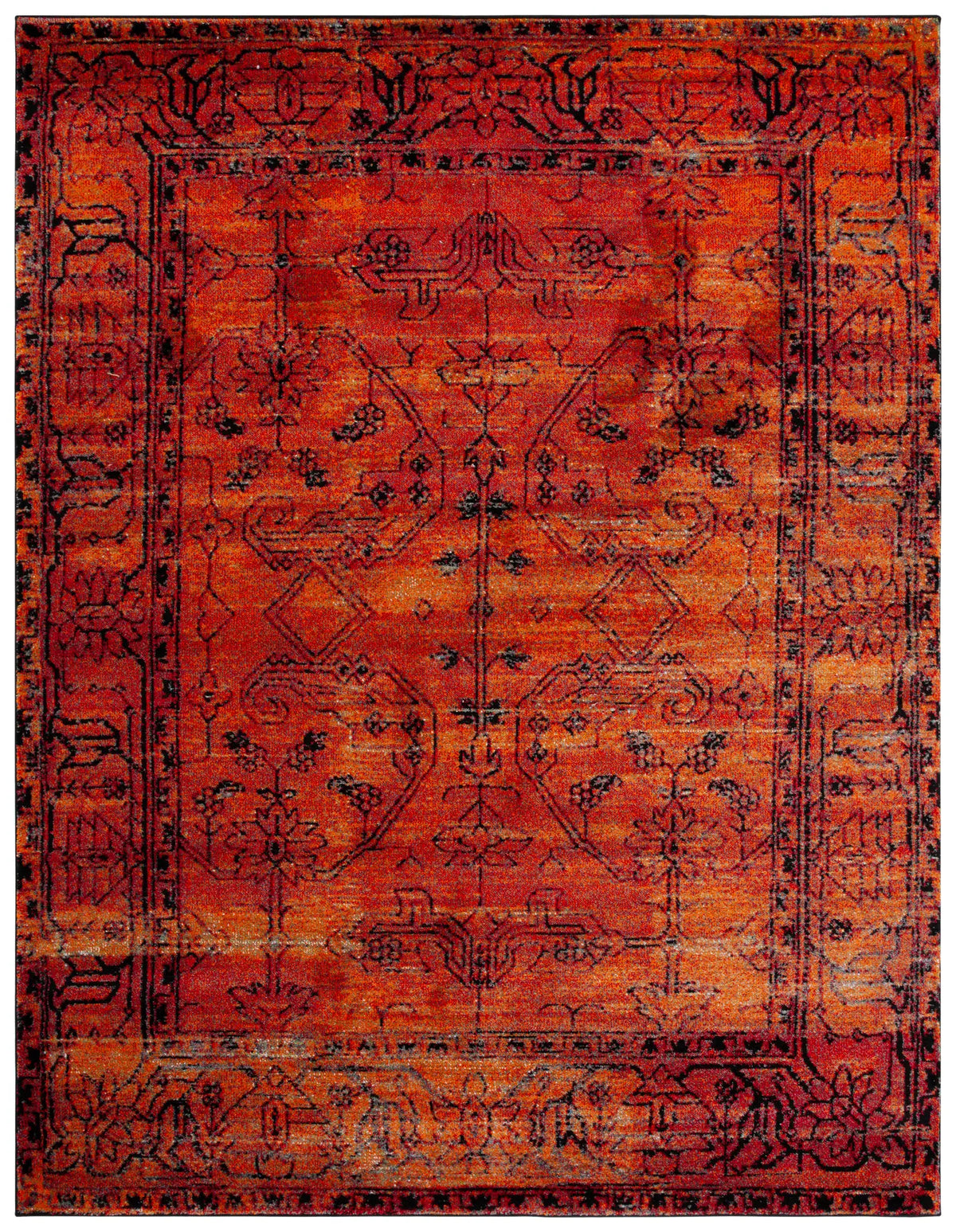 Safavieh Vintage Hamadan 10'-6" x 14'-0" Rug in Orange