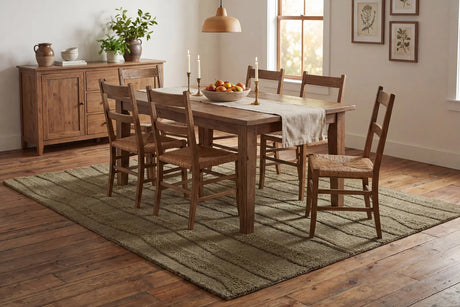 Dynamic Rugs Drift 18750 Handmade Modern Green Rug - Room