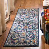 Safavieh Evoke 2'-2" x 7'-0" Rug in Navy / Fuchsia