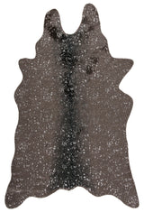 Safavieh Faux Cowhide 5'-0" x 6'-5" Rug in Dark Grey / Silver