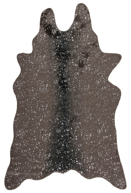 Safavieh Faux Cowhide 5'-0" x 6'-5" Rug in Dark Grey / Silver