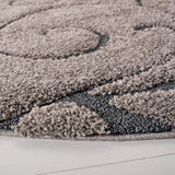 Safavieh Florida Shag 10'-0" x 10'-0" Rug in Grey / Light Blue