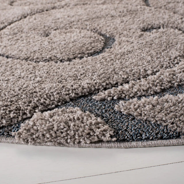Safavieh Florida Shag 10'-0" x 10'-0" Rug in Grey / Light Blue