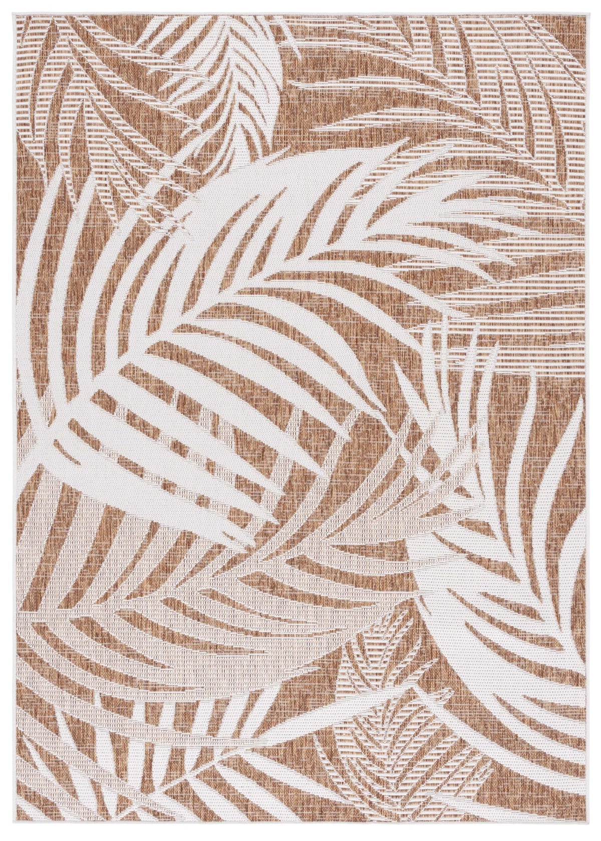 Safavieh Beach House 4'-0" x 6'-0" Rug in Brown / Ivory