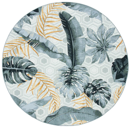 Safavieh Barbados 500 5'-3" x 5'-3" Rug in Grey / Gold