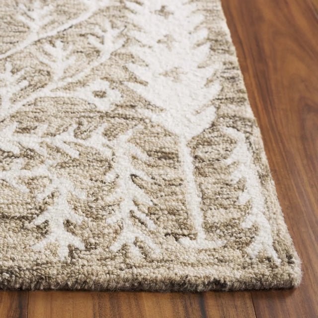 Safavieh Jardin 4'-0" x 6'-0" Rug in Light Brown / Ivory