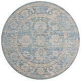 Loloi Odette Odt-03 Sky/Beige Rug - round flat