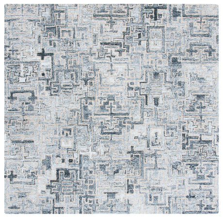 Safavieh Abstract 6'-0" x 6'-0" Rug in Ivory / Black