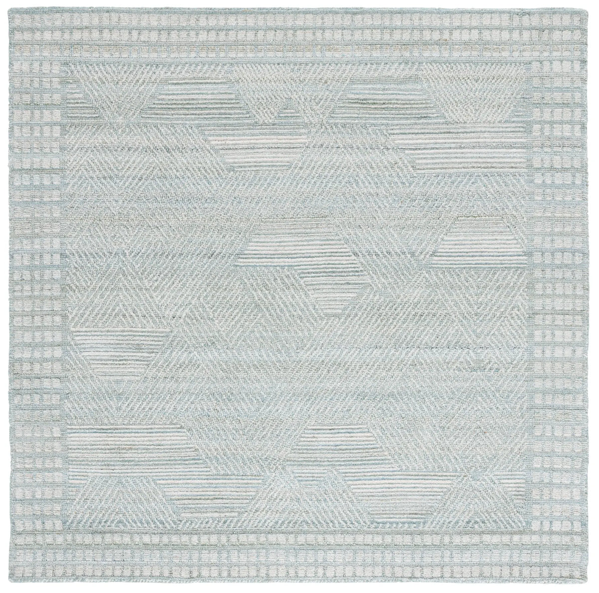 Safavieh Marquee 6'-0" x 6'-0" Rug in Turquoise / Grey