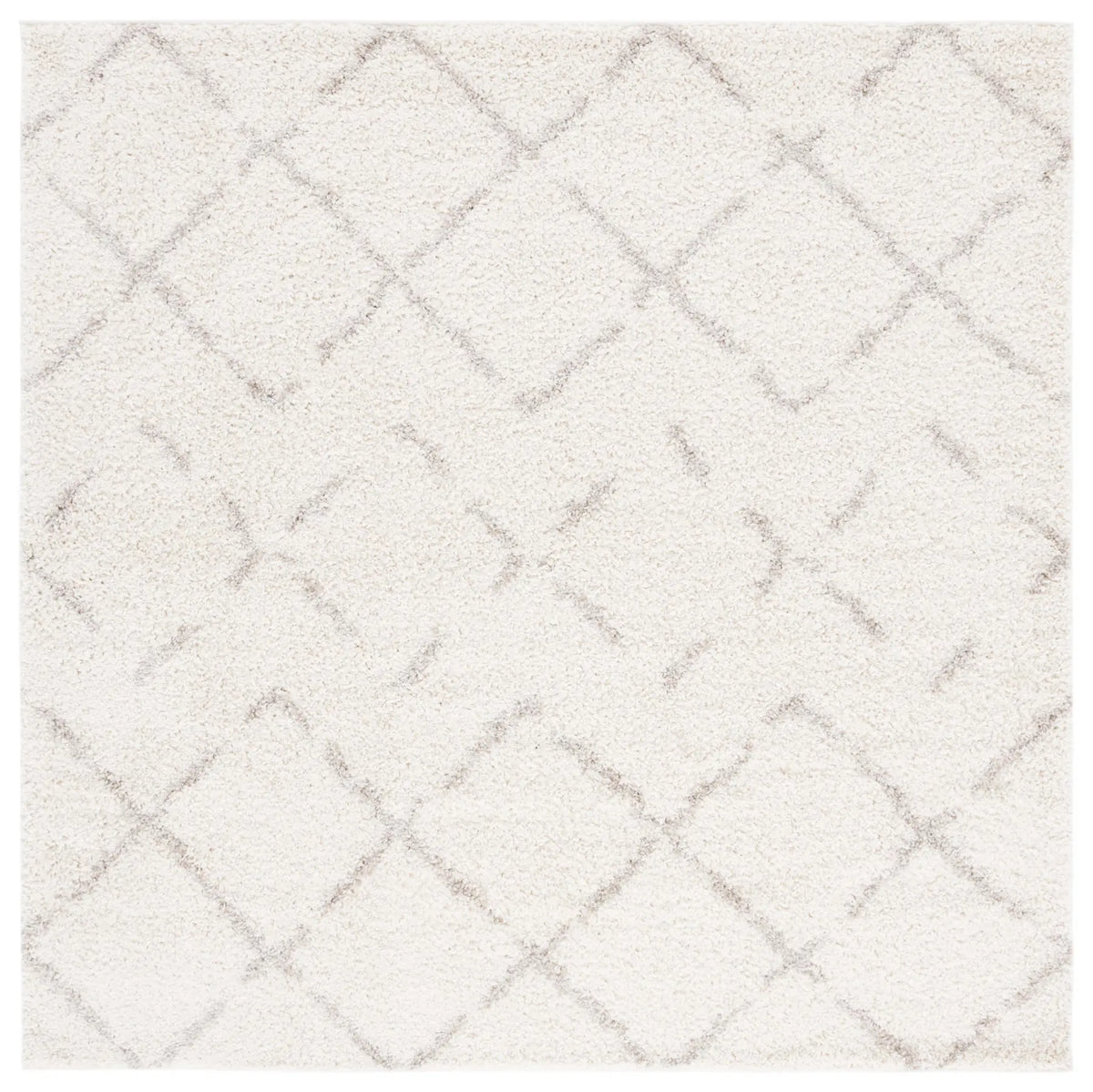 Safavieh Arizona Shag 8'-0" x 8'-0" Rug in Ivory / Beige
