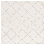 Safavieh Arizona Shag 8'-0" x 8'-0" Rug in Ivory / Beige
