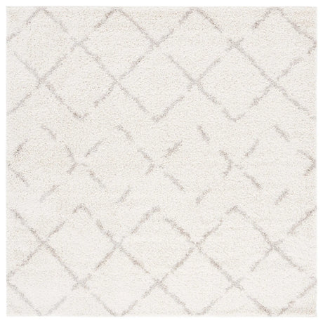 Safavieh Arizona Shag 8'-0" x 8'-0" Rug in Ivory / Beige