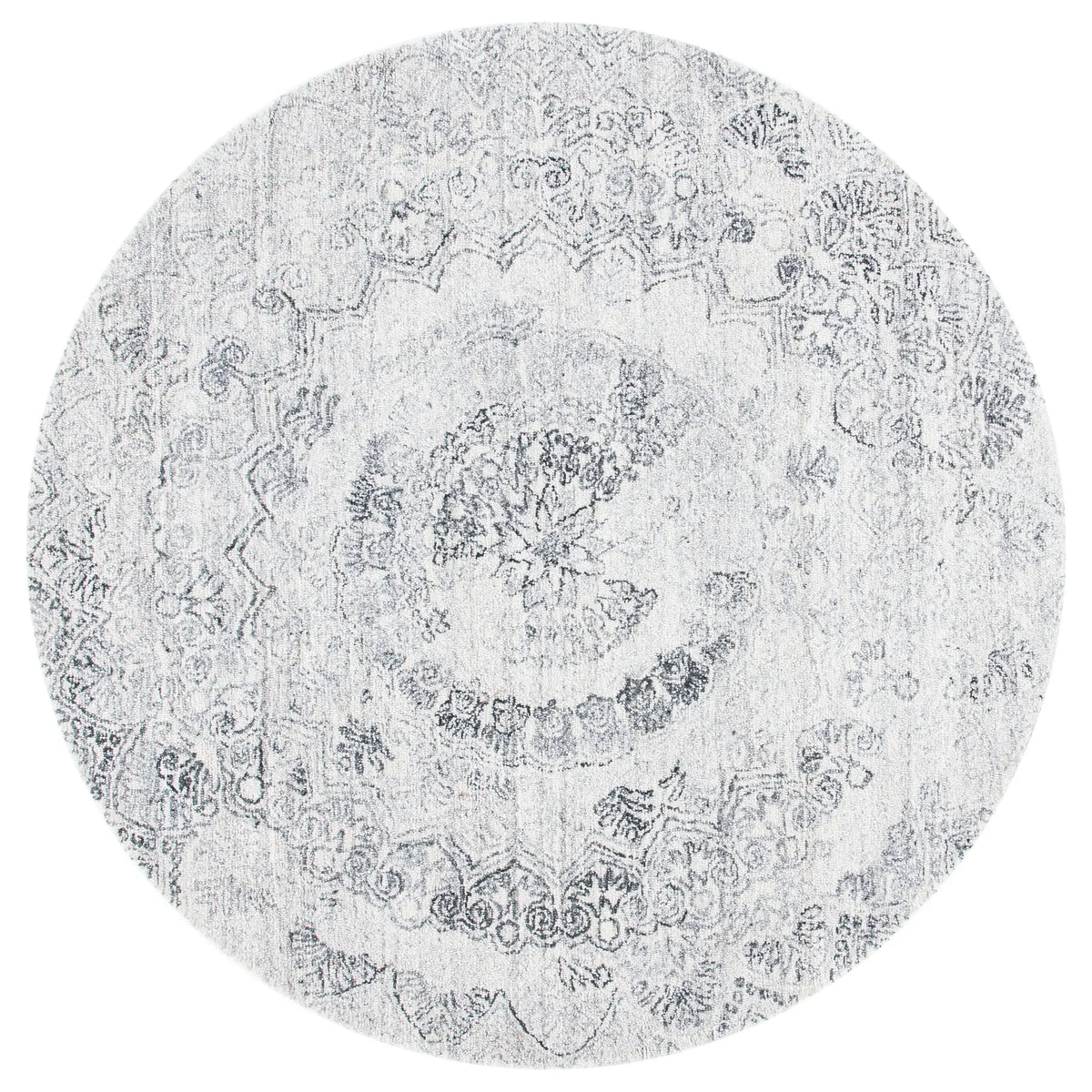 Safavieh Abstract 6'-0" x 6'-0" Rug in Ivory / Black