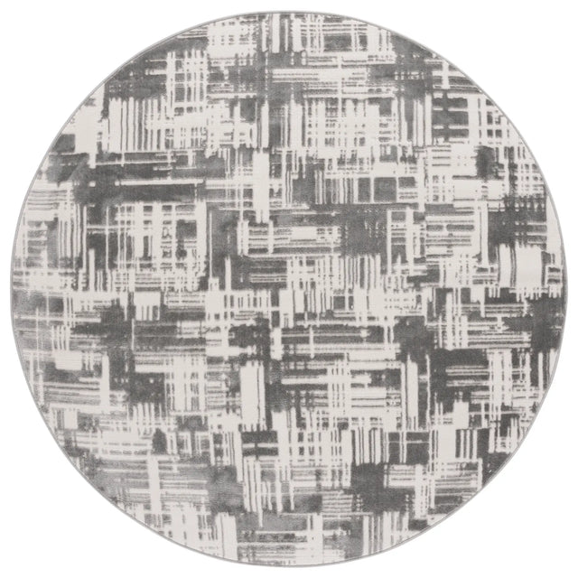 Safavieh Saylor 100 6'-3" x 6'-3" Rug in Ivory / Dark Grey