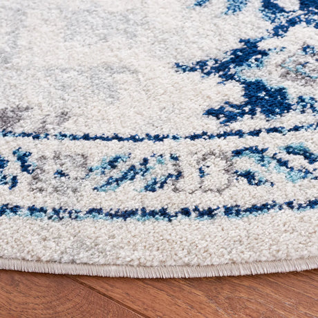 Safavieh Tulum 6'-7" x 6'-7" Rug in Ivory / Blue