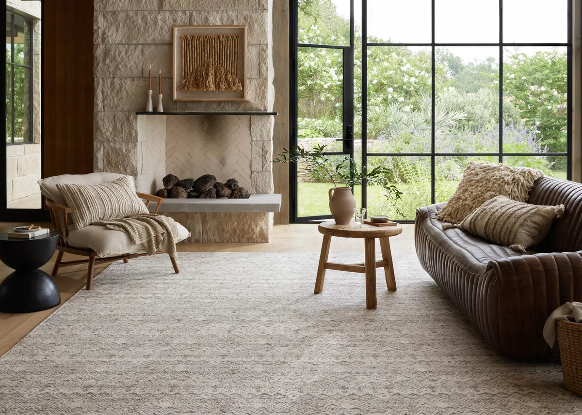 Loloi Raven Rav-03 Dove/Ivory Rug - room scene 1 horizontal
