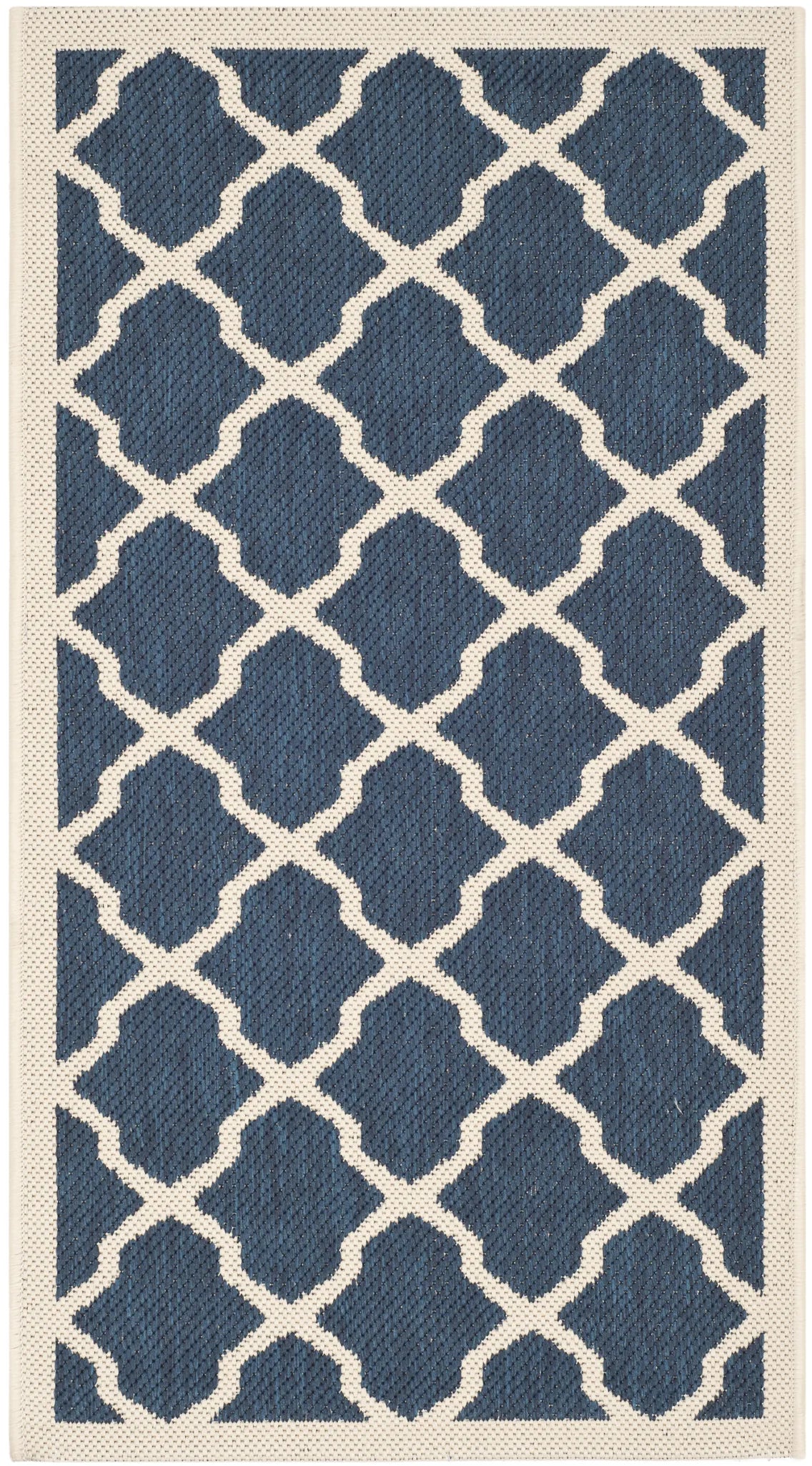 Safavieh Courtyard 2'-0" x 3'-7" Rug in Navy / Beige