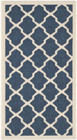 Safavieh Courtyard 2'-0" x 3'-7" Rug in Navy / Beige