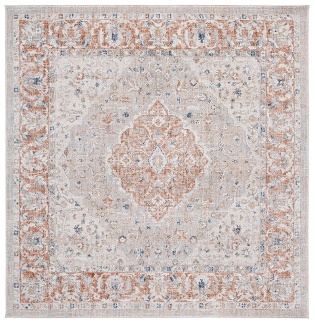 Safavieh Scarlett 400 6'-7" x 6'-7" Rug in Beige / Ivory Rust