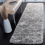 Safavieh Hudson Shag 2'-3" x 8'-0" Rug in Grey / Ivory