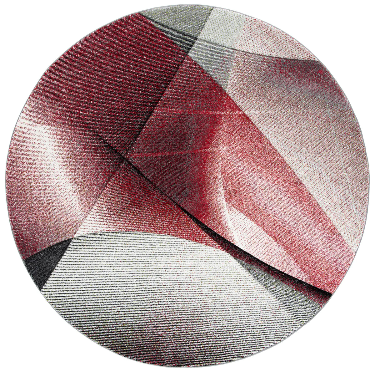 Safavieh Hollywood 6'-7" x 6'-7" Rug in Grey / Red