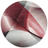 Safavieh Hollywood 6'-7" x 6'-7" Rug in Grey / Red