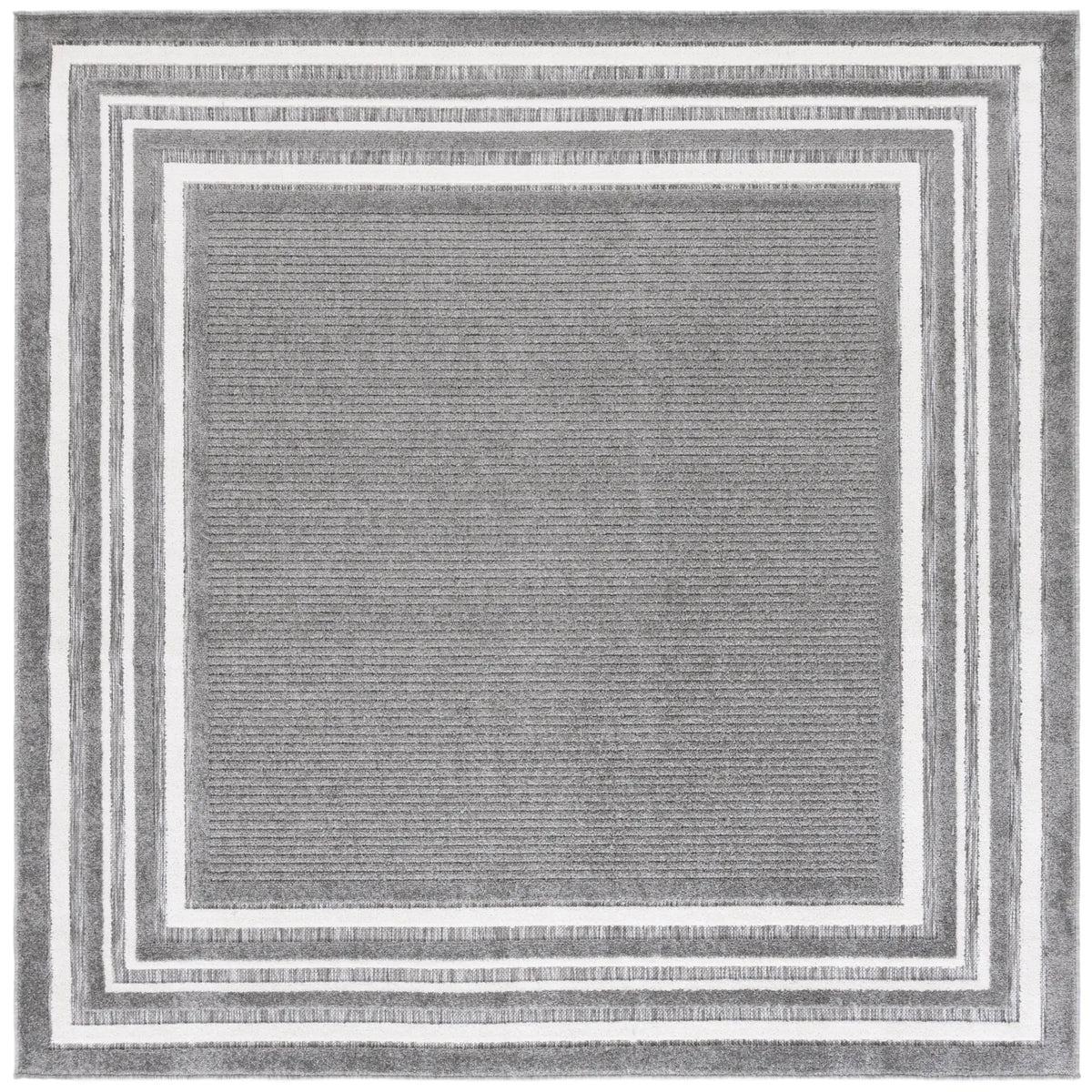 Safavieh Cabana 6'-7" x 6'-7" Rug in Grey / Ivory