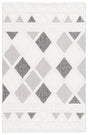 Safavieh Lotus 4'-0" x 6'-0" Rug in Ivory / Dark Grey