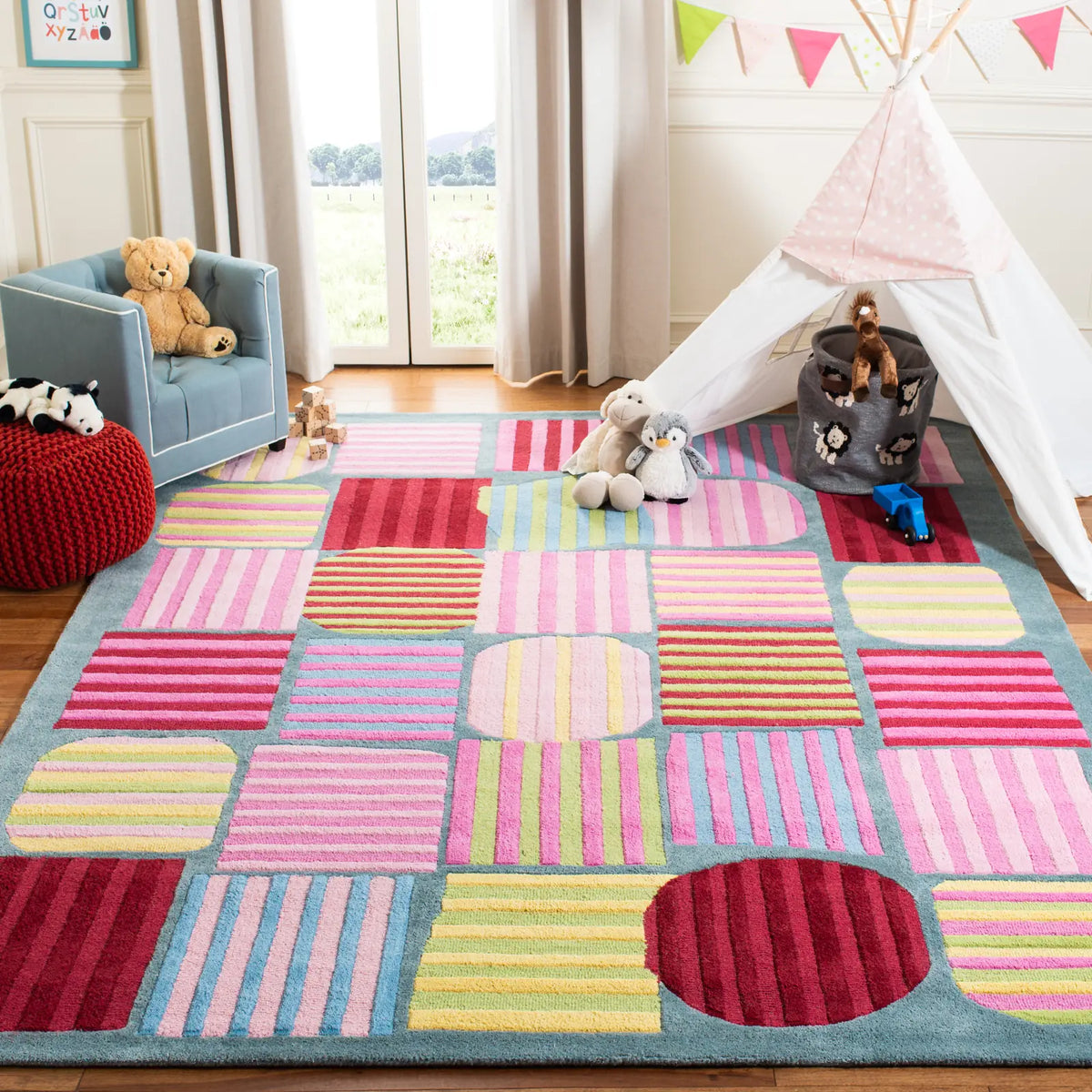 Safavieh Safavieh Kids 8'-0" x 10'-0" Rug in Blue / Multi