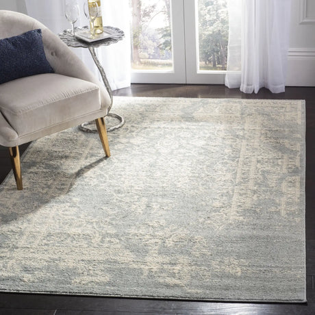 Safavieh Adirondack 4'-0" x 6'-0" Rug in Slate / Ivory