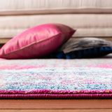 Safavieh Evoke 4'-0" x 6'-0" Rug in Navy / Fuchsia