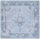 Safavieh Tucson 6'-0" x 6'-0" Rug in Light Blue / Navy