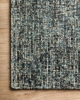 Loloi Harlow Hlo-01 Denim/Charcoal Rugs - corner on wood