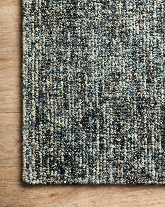Loloi Harlow Hlo-01 Denim/Charcoal Rugs - corner on wood