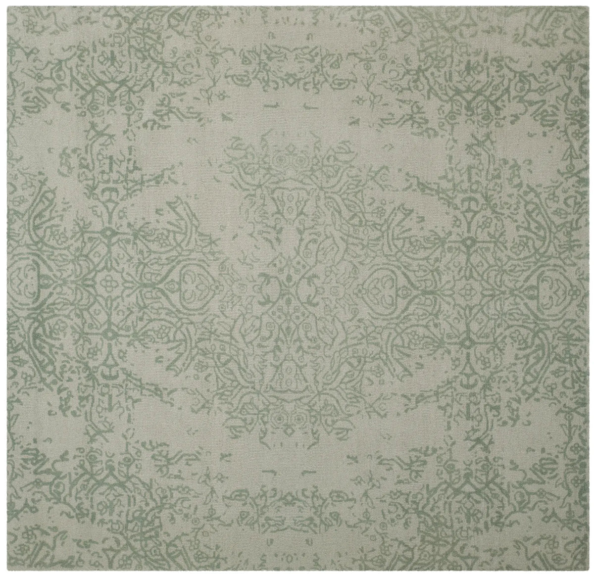 Safavieh Restoration Vintage 6'-0" x 6'-0" Rug in Grey / Turquoise