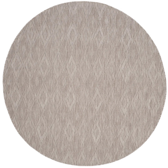 Safavieh Courtyard 5'-3" x 5'-3" Rug in Beige / Beige