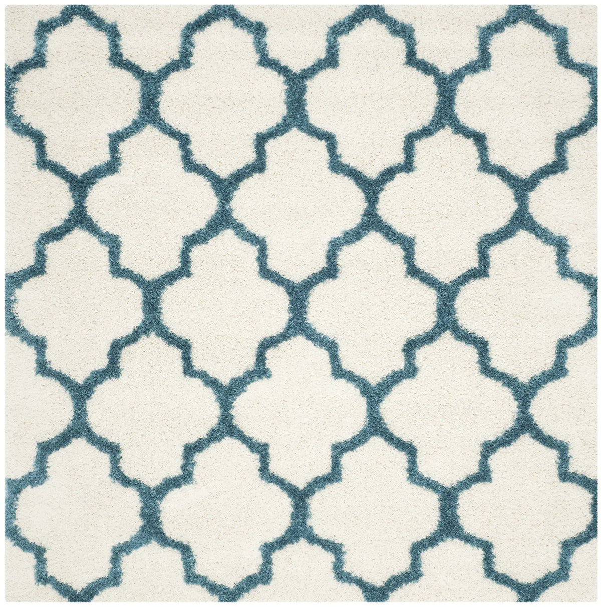 Safavieh Sgk-Shag Kids 6'-7" x 6'-7" Rug in Ivory / Blue