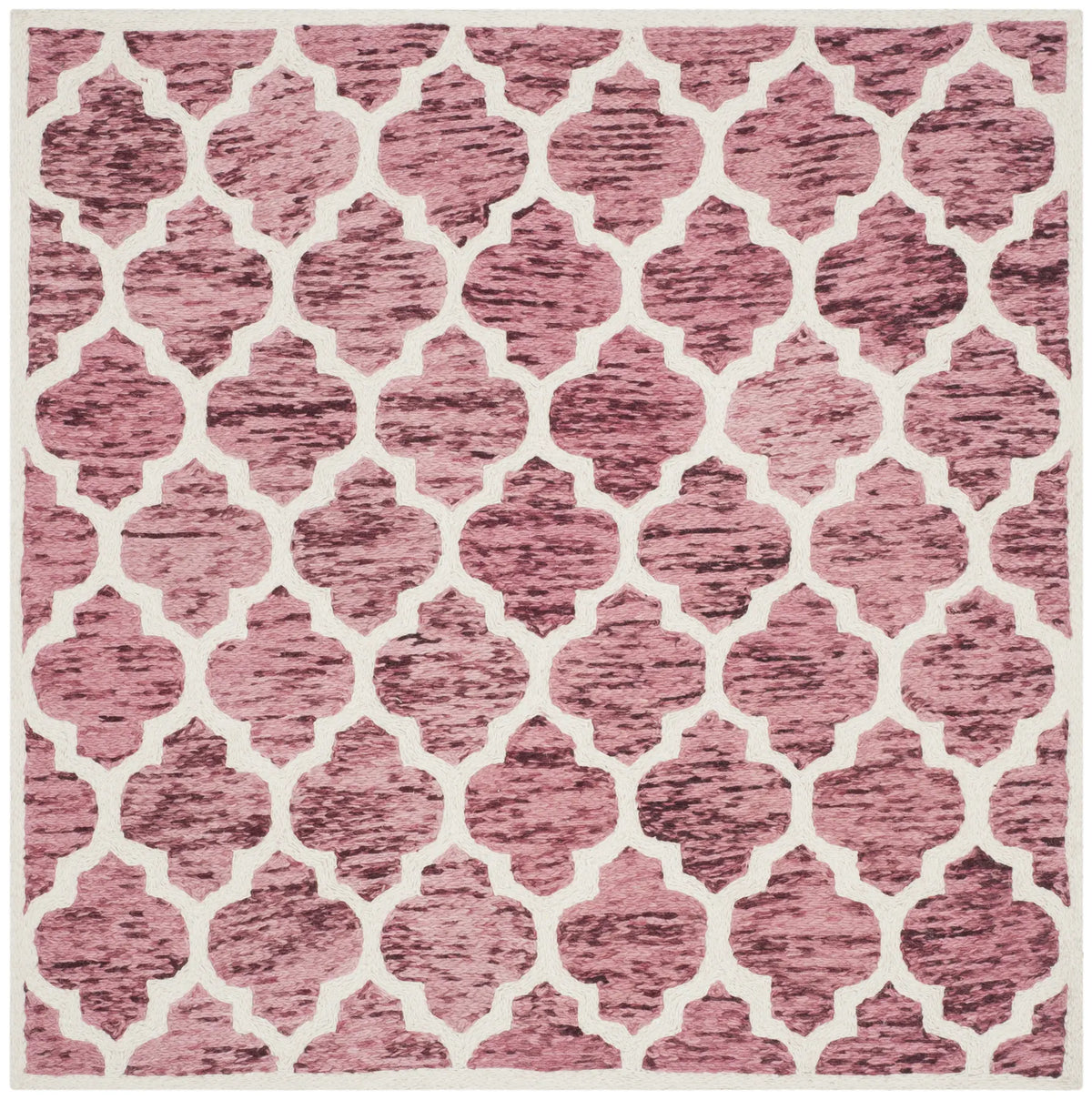 Safavieh Himalaya 6'-0" x 6'-0" Rug in Red / Ivory