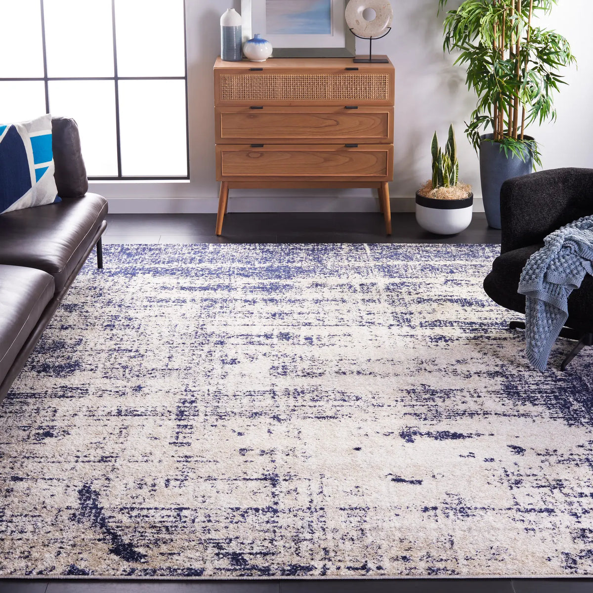 Safavieh Adirondack 10'-0" x 14'-0" Rug in Gold / Navy